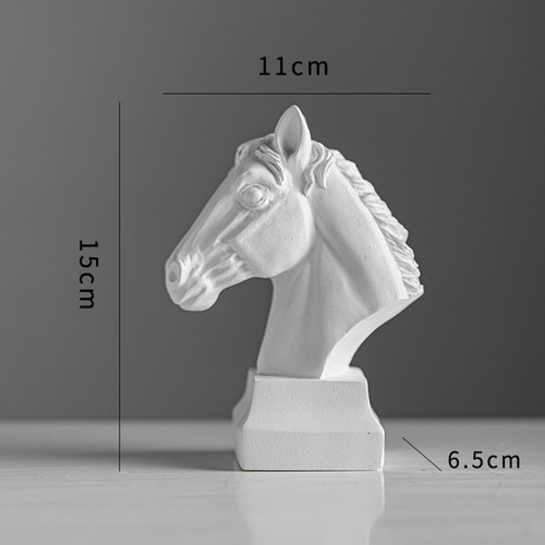 2x Estatua De Cabeza De Caballo Decoración Ilustraciones