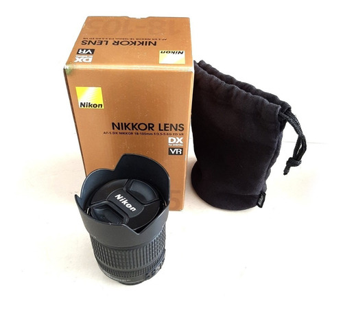 Lente Nikon Af-s Dx 18-105mm F/3.5-5.6 G Vr Teleobjetivo Fac