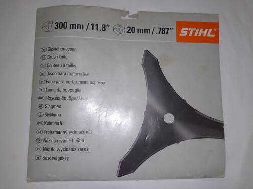 Cuchilla De 3 Puntas Stihl Desmalezadora 300mm/20mm Nueva (Usado)