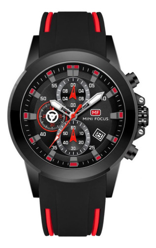 Reloj Para Hombre Mini Focus Mf0287g Mfa3704 Negro