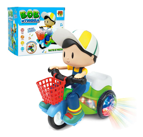 Boneco Passeio Triciclo Bate Volta Com Manobras Giro Som Luz