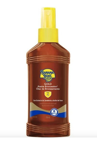 Banana Boat Gold Aceite Bronceador Fps 4/ 2 Piezas De 236ml