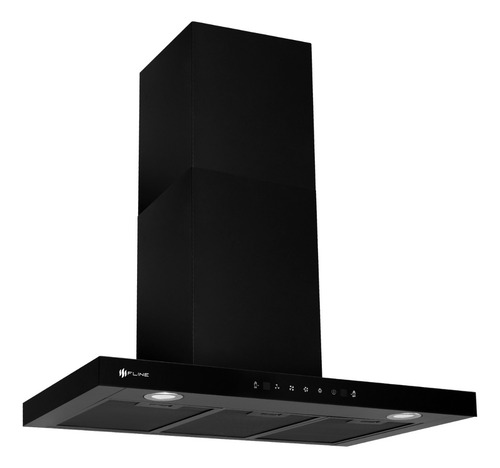 Campana Extractora Tipo T 80 Cm Touch | Negro Mate | Niza 80