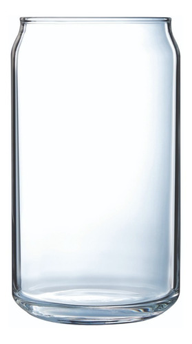 Can Juego 6 Vasos De Vidrio Modernos 475 Ml Lata Franceses Color Transparente