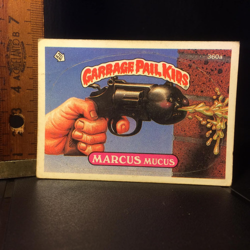 Garbage Pail Kids Marcus Mucus Años 80s Marca Topps