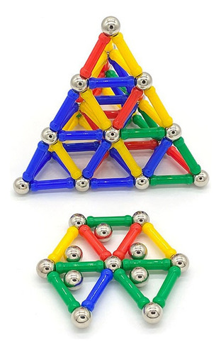 Palos Magnéticos Bolas Para Metal Juego De Bloques Cons