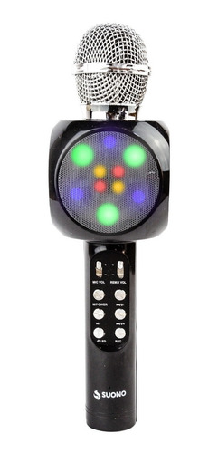 Microfono Karaoke Bluetooth Parlante Efectos Usb Recargable Portatil Potente Fiestas Cumpleaños