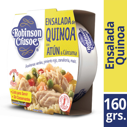 Ensalada De Atún Con Quinoa Robinson Crusoe 160 Cc