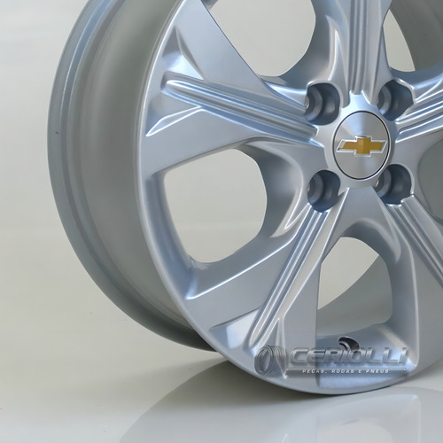 Rodas De Liga Leve Chevrolet Onix Celta Aro 17 4x100 ( Jogo) Cor Prata