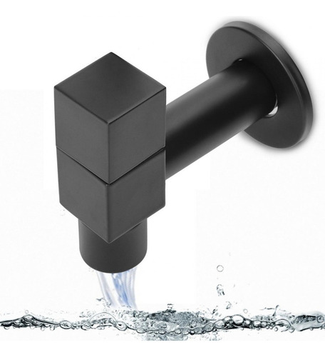 G1/2 Rosca Negro Cobre Grifo Montado En La Pared Single Wat