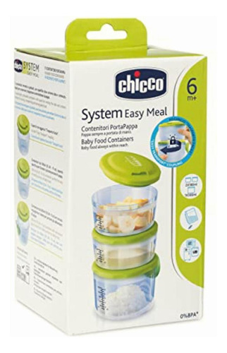 Chicco Set De Contenedores Herméticos Para Comida De Bebé