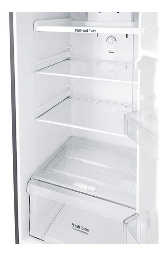 Refrigerador con freezer inverter LG GT32WPK color platinum silver con capacidad de 312L 127V