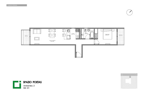 Departamento En Venta 2 Ambientes Devoto