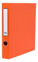 Comprar Carpeta Pvc Color Naranja Oficio 2 Ganchos Redondos Oficina