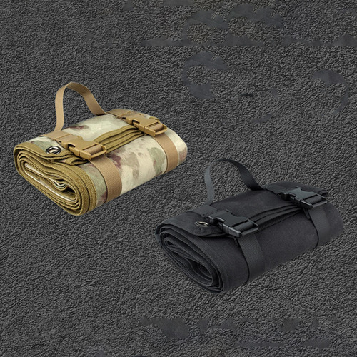Roll Up Camping Mat De Liberación Rápida Buckle Negro