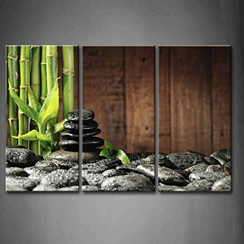 Cuadro Zen De Bambú En Lienzo Para Decoración Moderna