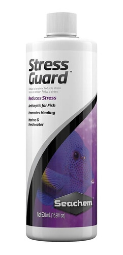 Stress Guard 500ml Seachem Reduce Estres Peces