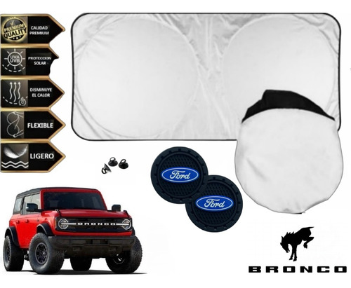 Cubresol Tapasol + 2 P.vasos  Ford Bronco 4 Door 2023