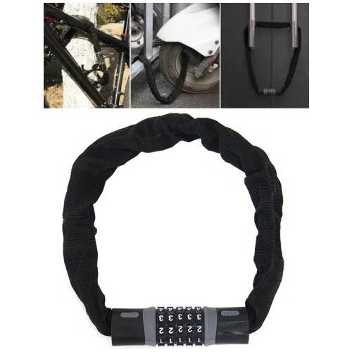 Marhynchus Cadena Candado Para Bicicleta O Moto Acero Combinacion