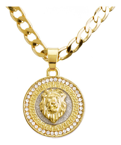 Metaltree98 Ice Out Hip Hop Fashion Cz Stoned Medallion Lion