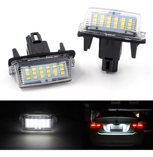 Par Luz Led De Patente Toyota Yaris Corolla Prius Avensis