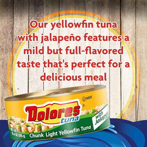 Dolores Tuna Chunk AtĂșn De Aleta Amarilla Claro Con Pimiento