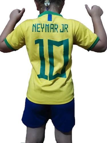 Equipo Camiseta Y Short Niños Neymar