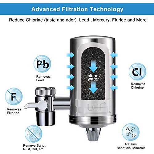 Grifo Filtrante De Agua Lcf, Grado De Alimentos 304 Z9nya
