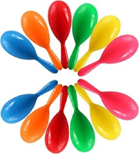 Imagen 10 de 10 de 20 Maracas Led Novedades Pack Cotillon Luminoso Combo Fiesta