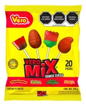 Comprar Vero Paleta Mix Banda Fuego Surtido Con Chile Dulce 20 Pz