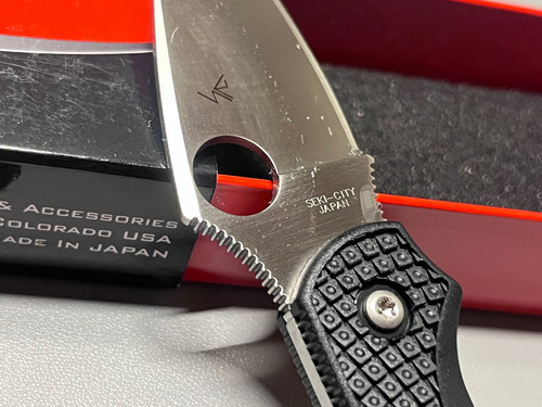 Spyderco Navaja Dragonfly 2 Frn Negra Hoja Lisa Edc Negro