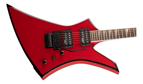Jackson X Series Kelly Kex, Ferrari Red, guitarra elétrica, vermelha, material de escala, Laurel, orientação à direita