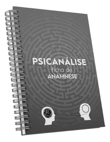 Caderno Anamnese Psicológica - 18x26 - 100fls - C/seu Nome