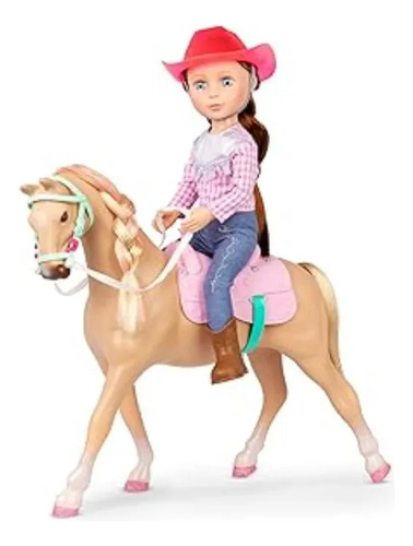 Muñeca Glitter Girls Jaime Y Su Caballo Jumper Mide 35 Cm 2m