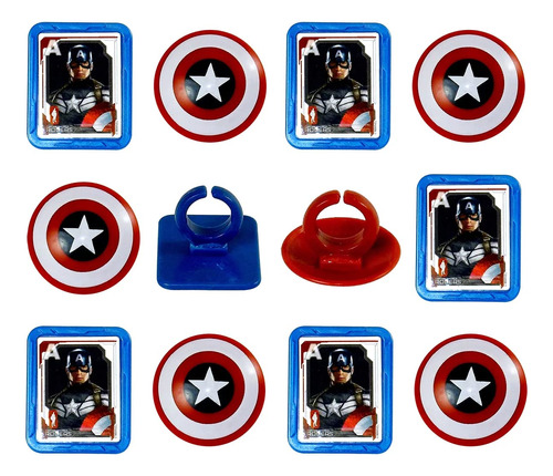 Desata Su Héroe Interno: Anillos De Escudo Captain America D