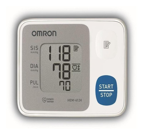 Imagem 1 de 2 de Aparelho medidor de pressão arterial digital de pulso Omron HEM-6124