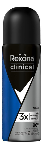 Rexona Clinical Men Clean Aerosol - Unidad - 1 - 90 g