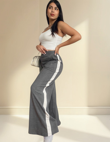 Maxi Palazzo Darlon Franja Blanca Invierno 2025