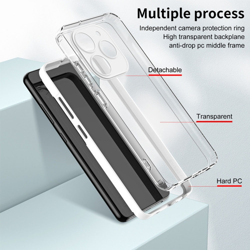 Funda Tpu + Pc Para Tecno Spark 20 Pro+ Para Tecno Spark Go