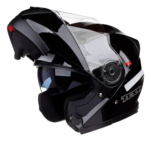 Capacete para moto escamoteável Texx  Gladiator V3  preto tamanho 62