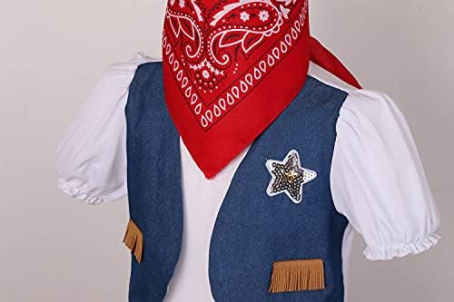 Lmyove Disfraz De Vaquera De Halloween Para Niñas, Disfraz D