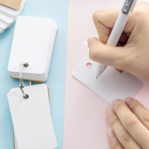 Cartões De Estudo Em Branco, Capa De Papelão, 8 Unidades