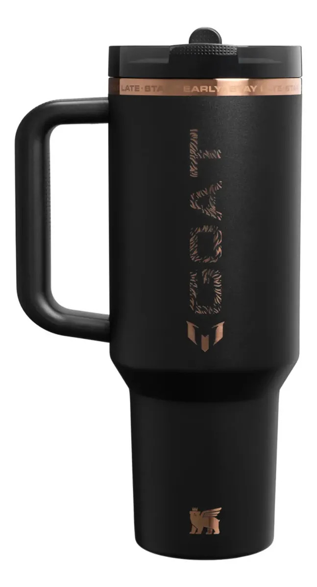 Quencher Protour Flip Straw 1.18 Lts. Messi X Stanley 1913 Messi Goat Black