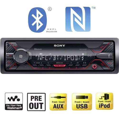 Autoestereo Sony Dsx-a410bt Tecnología Bt Nfc Amplificado