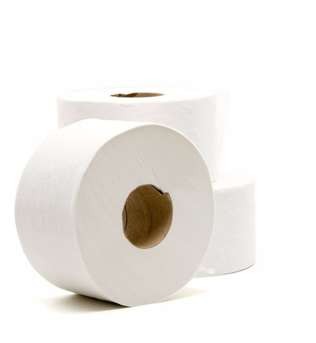 Papel Higiênico Rolão 300 Metros Branco Luxo 3 Fds C/8rolos