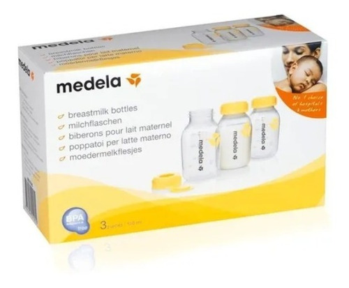 Frascos Para Leite Materno 150ml (3 Uni) Medela