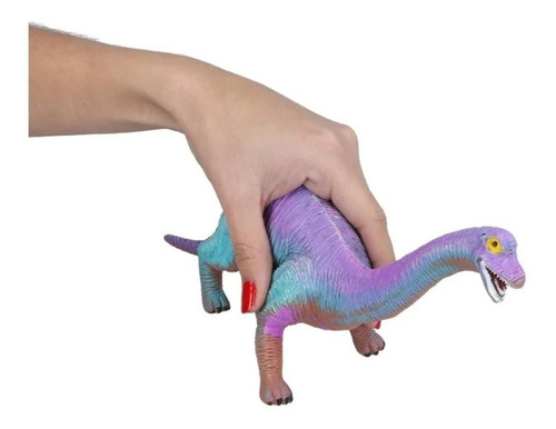 Imagen 4 de 9 de Dinosaurio De Juguete Set De 6 Dinosaurios De Goma 30cm