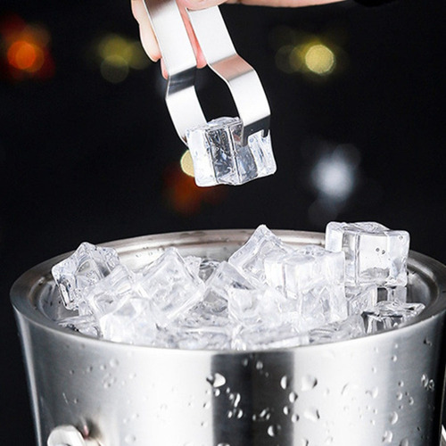 Recipiente De Hielo De Acero Inoxidable De 1 Litro Con Tapa