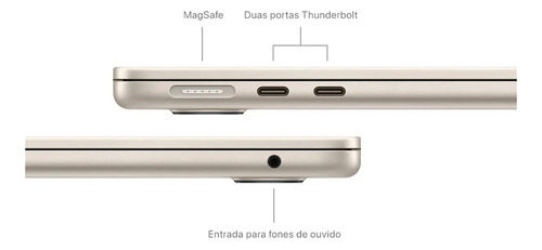 Macbook Air Mc8j4 M3 16gb Ram/256/13.3 Starlight (2024) Estelar