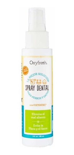 Oxyfresh Spray Cuidado Dental Perro Gato 89ml Sin Cepillado